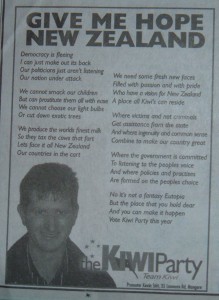 Kiwi 2008 newspaper