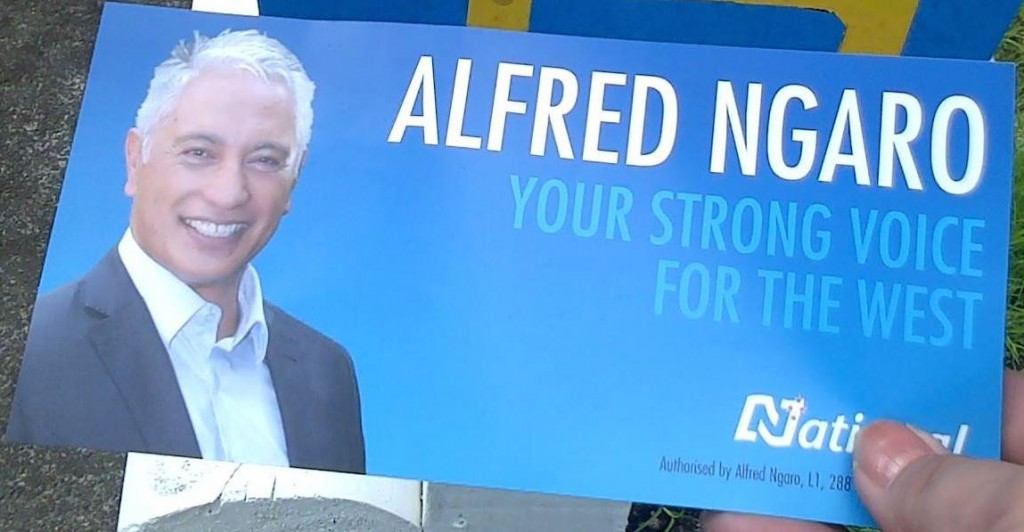 Alfred Ngaro leaflet